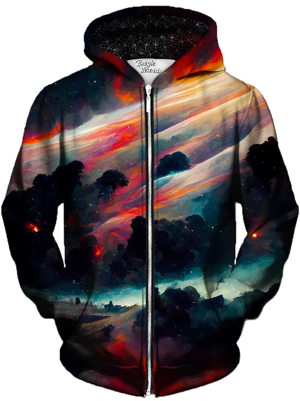Pristine Future Unisex Zip-Up Hoodie Hoodie with Hood Adjustable Protection