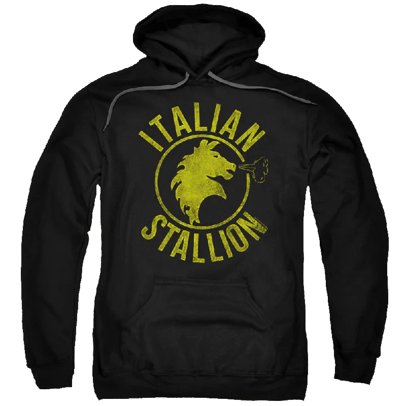 Rocky Italian Stallion Horse - Pullover Hoodie Long Bell Sleeve