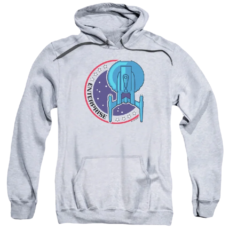 Star Trek Enterprise Enterprise Patch - Pullover Hoodie Fitted Ribbed Sweater
