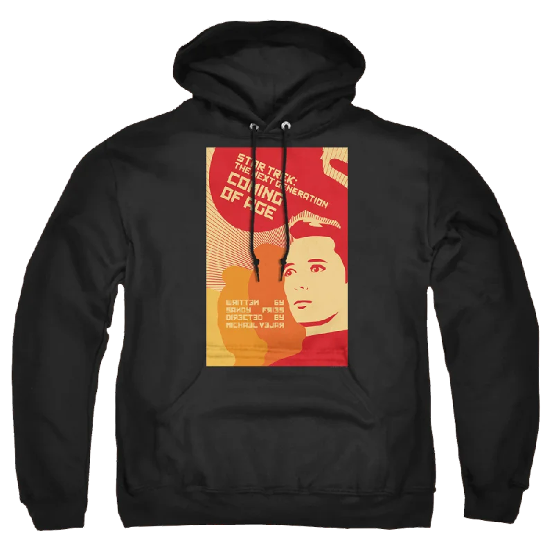 Star Trek The Next Generation Tng Season 1 Episode 19 - Pullover Hoodie Ribbed Crew Neck