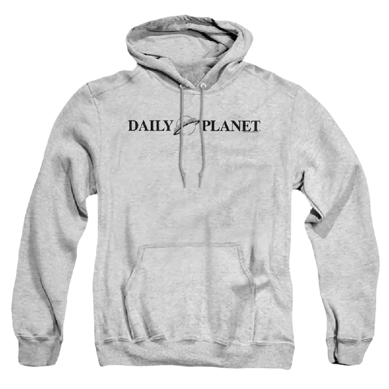 Superman Daily Planet Logo - Pullover Hoodie Cap Sleeve Casual