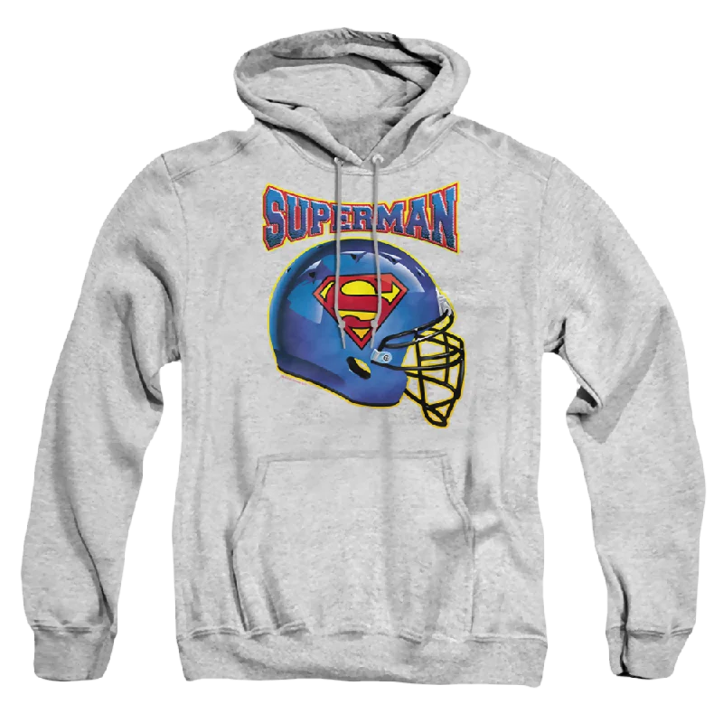Superman Helmet - Pullover Hoodie Short Puff Sleeve