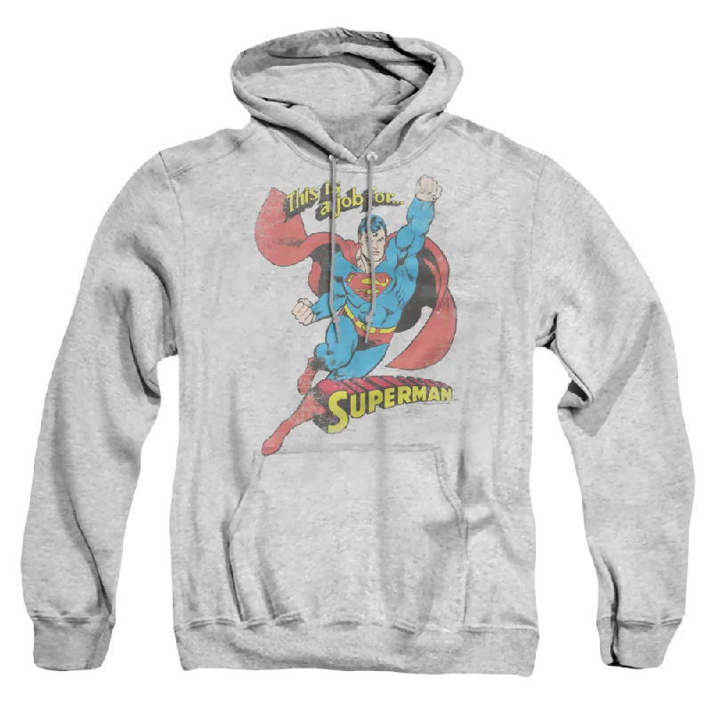 Superman On The Job - Pullover Hoodie Slit Sleeve Stylish