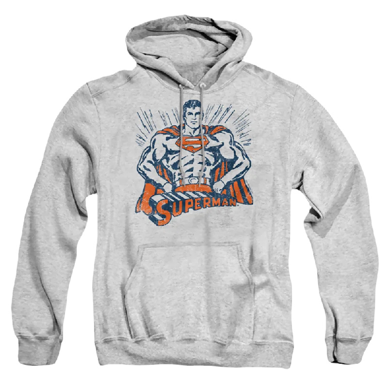 Superman Vintage Stance - Pullover Hoodie Bolero Style Sweater