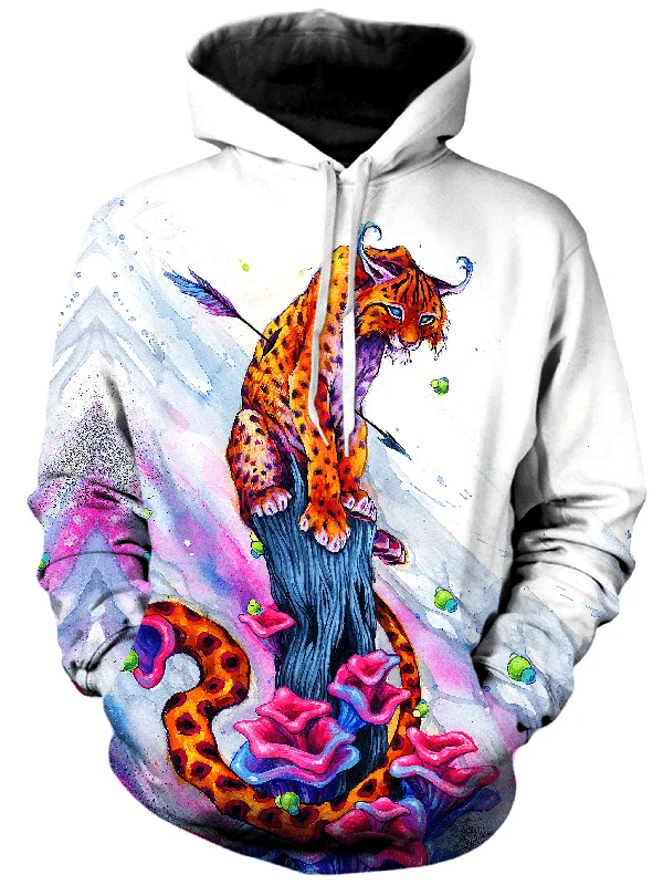Terrestrial Kitty Unisex Hoodie Hoodie with Ribbed Cuffs Snug Fit Comfort