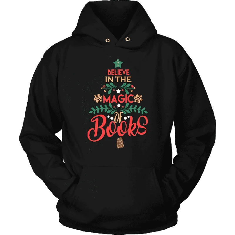 "The magic of books" Hoodie Cotton Hoodie Fleece Lining Warmth