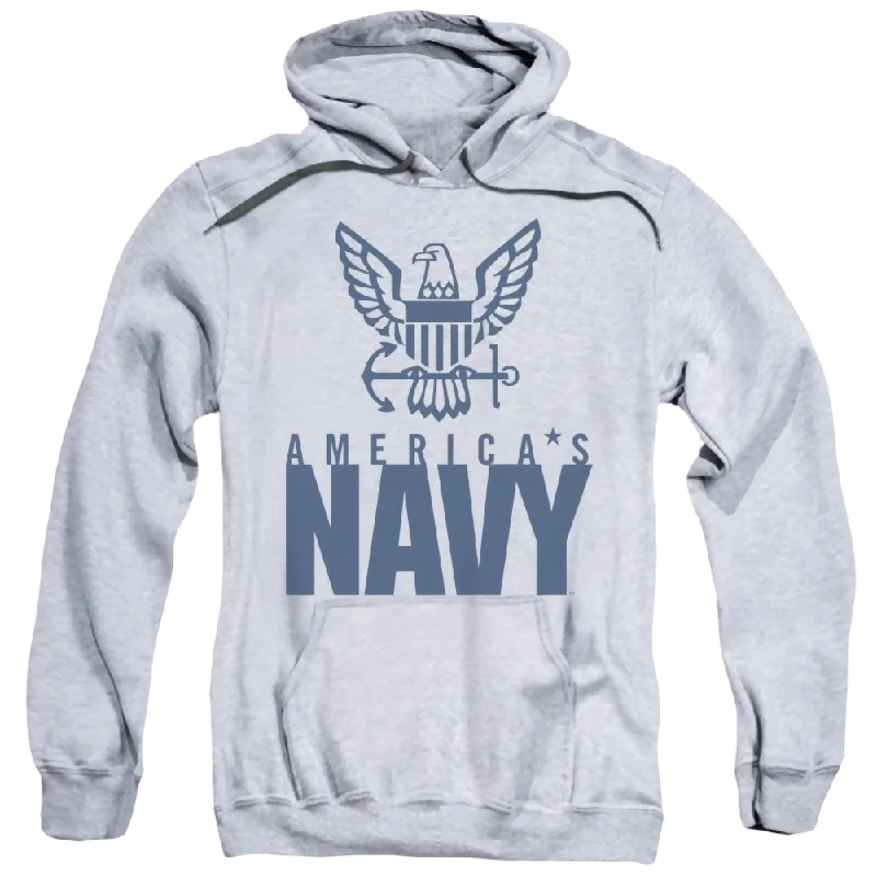 U.S. Navy Eagle Logo - Pullover Hoodie Seamless Knit Pullover