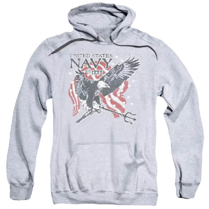 U.S. Navy Trident - Pullover Hoodie Button Front Sweater