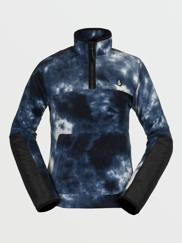 Volcom Women's Polar Fleece Pullover - Storm Tie-Dye Fleece Warm Pullover