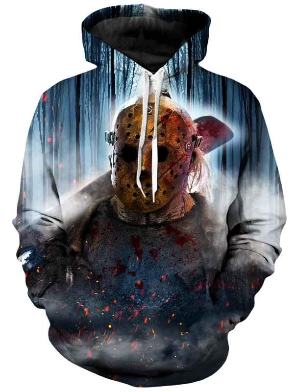 Voorhees Unisex Hoodie Hoodie with Lace Feminine Delicate