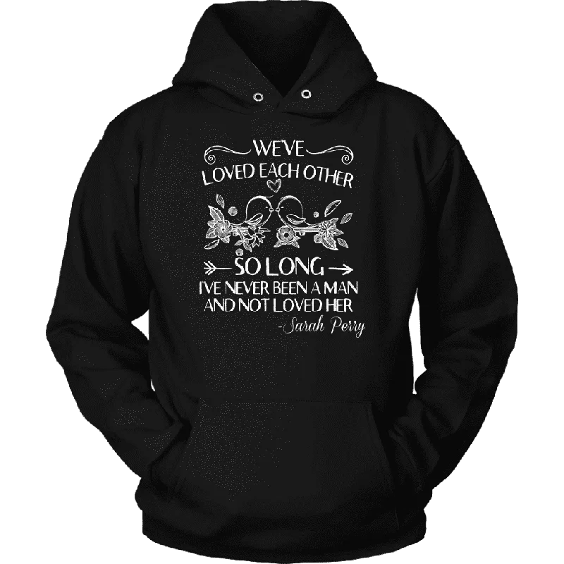 "We've loved each other" Hoodie Hoodie with Mesh Breathable Sporty