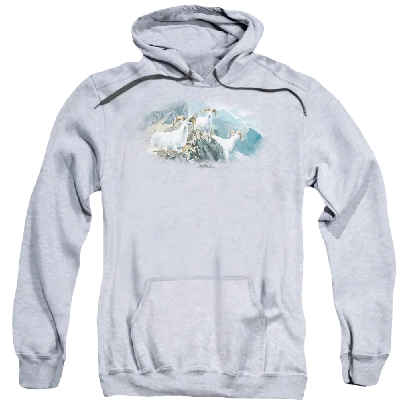 Wild Wings High Trails Dall Sheep - Pullover Hoodie One Shoulder Top