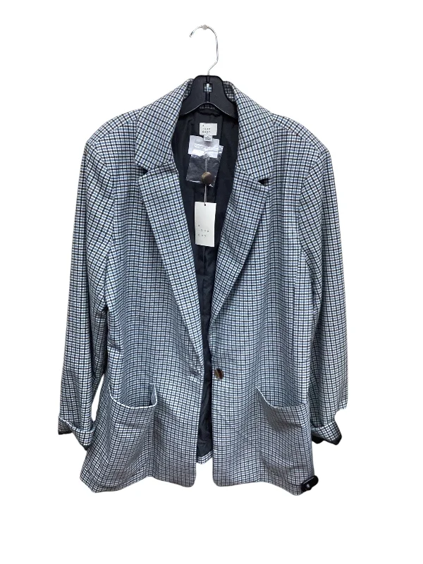 Blazer By A New Day In Blue & Grey, Size: Xl Women's Elegant Suit