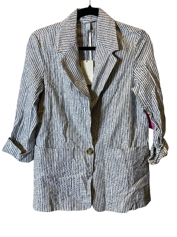 Blazer By A New Day In Striped Pattern, Size: Xs Women's Casual Suit