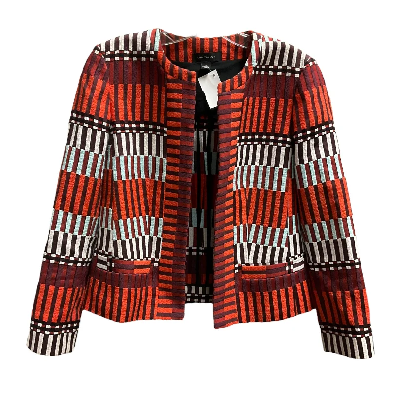 Blazer By Ann Taylor In Orange, Size:0 Women's Wedding Blazer
