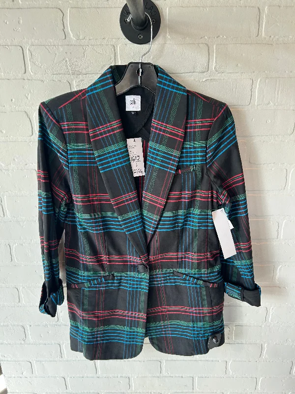 Blazer By Cabi In Black & Blue, Size: S Women's Handmade Blazer