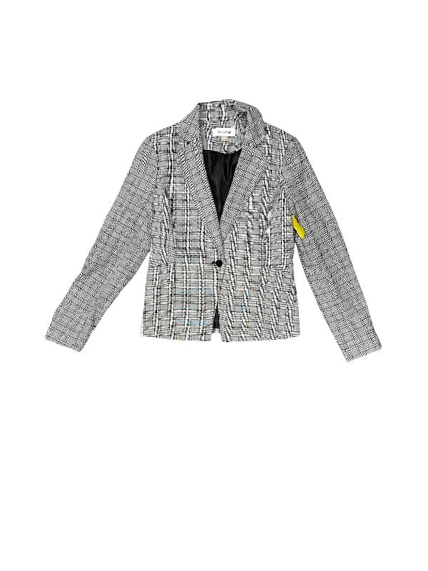 Blazer By Calvin Klein In Black & White, Size: 4 Women's Elegant Blazer