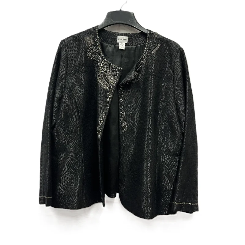 Blazer By Chicos In Black, Size: Xl Women's Premium Blazer