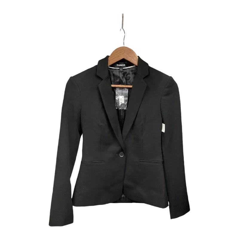 Blazer By Express In Black, Size: Xs Women's Travel Jacket