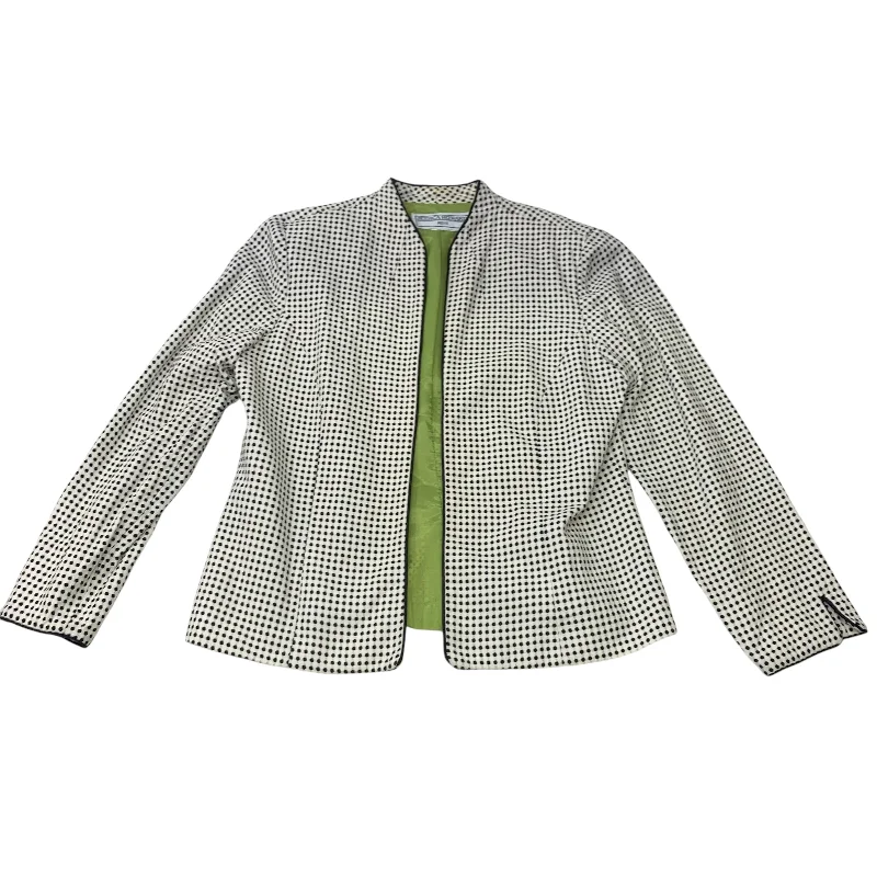 Blazer By Jessica Howard In Black & White, Size: Petite   S Women's Unique Blazer