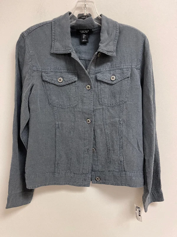 Blazer By Jones And Co In Grey, Size: M Women's Navy Jacket
