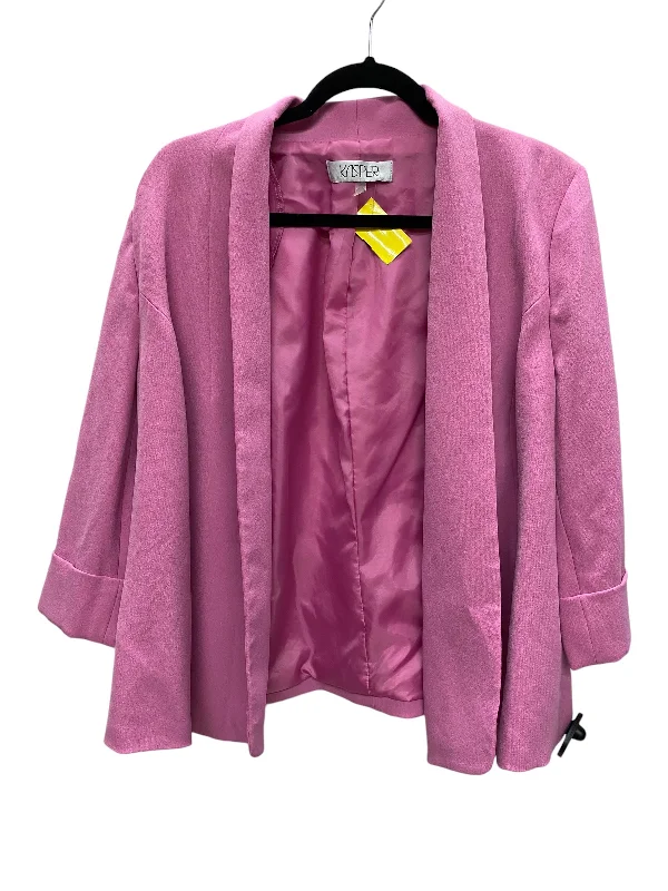Blazer By Kasper In Pink, Size: 14 Women's Brand Blazer