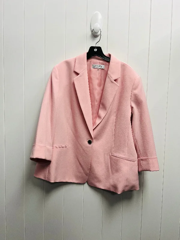 Blazer By Kasper In Pink, Size: 1x Women's Casual Suit