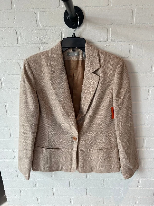 Blazer By Kate Hill In Tan, Size: S Women's Fashion Blazer