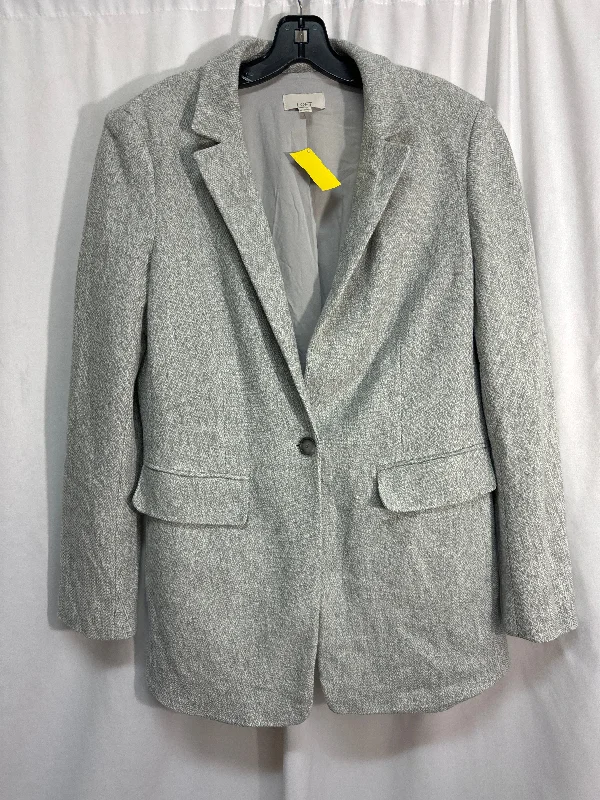 Blazer By Loft In Grey, Size: L Women's Handmade Blazer