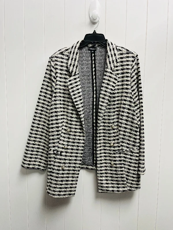 Blazer By messini - In Black & Cream, Size: 3x Fashion Women's Blazer