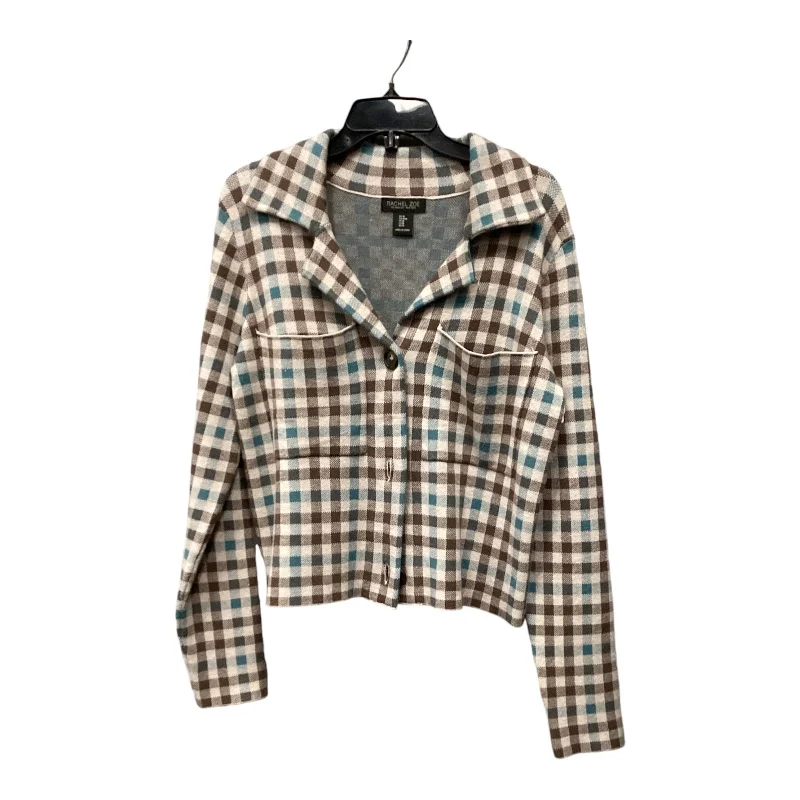 Blazer By Rachel Zoe In Checked, Size: M Women's Vintage Suit