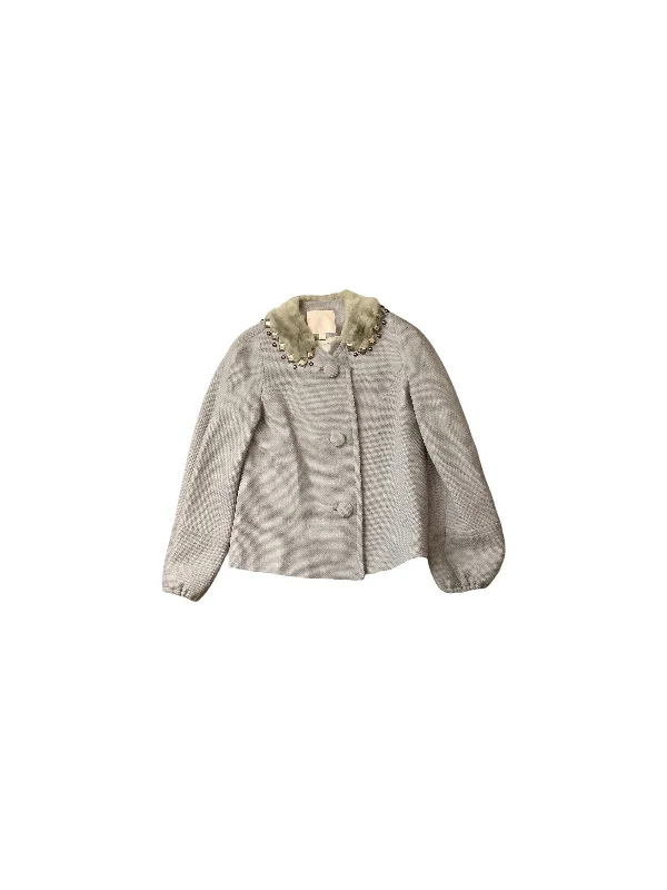 Blazer By Rebecca Taylor In Grey, Size: 2 Women's Fashion Blazer