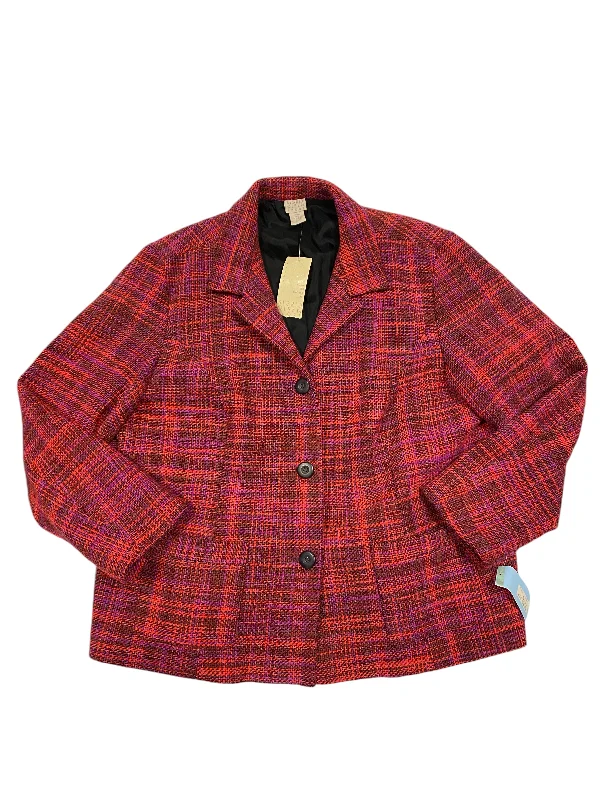 Blazer By Sigrid Olsen In Multi-colored, Size: 2x Women's Stripe Blazer