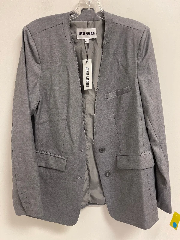 Blazer By Steve Madden In Grey, Size: S Women's Brand Blazer