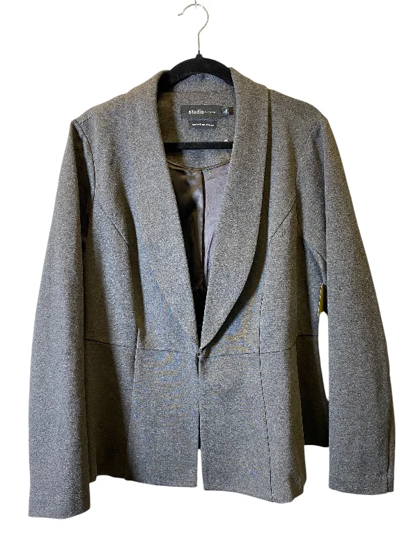 Blazer By Studio In Grey, Size: 2x Women's Wedding Blazer