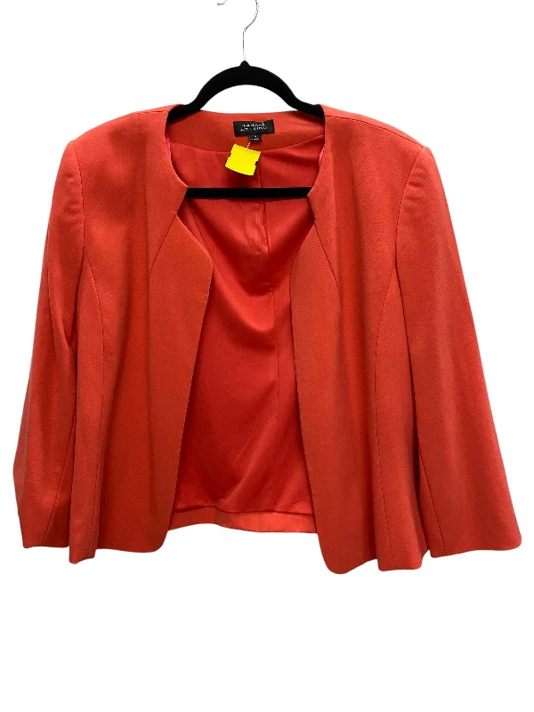 Blazer By Tahari By Arthur Levine In Orange, Size: 16 Women's Patchwork Suit