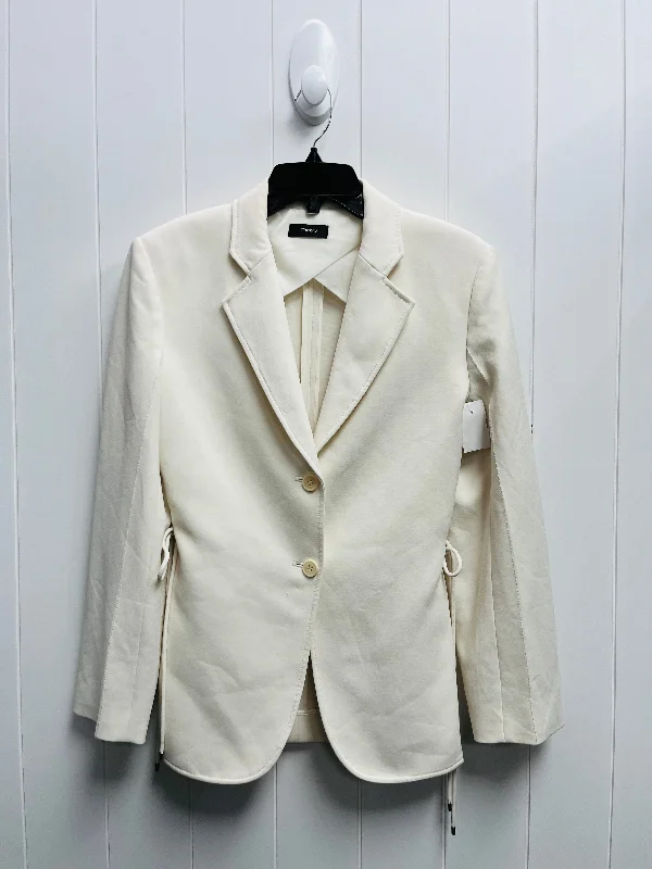 Blazer By Theory In Cream, Size: 12 Women's High-End Blazer