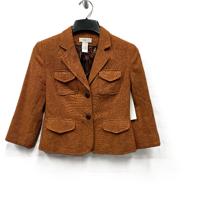 Blazer By Worthington In Orange, Size: Sp Women's Advanced Suit