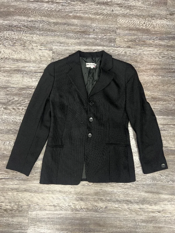 Blazer Designer By Giorgio Armani In Black, Size: 8 Slim Fit Blazer