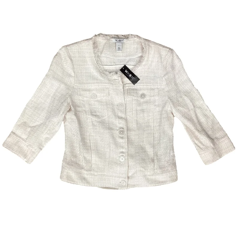 Blazer Designer By White House Black Market In Pink & White, Size: S Women's Premium Blazer