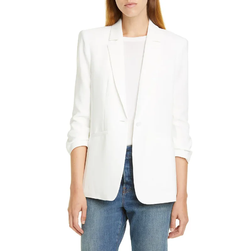 Cinq a Sept Women's Crepe Khloe Blazer, Ivory Plus Size Women's Coat