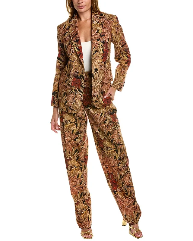 Ferragamo Wool & Mohair-Blend Blazer Women's Luxurious Jacket