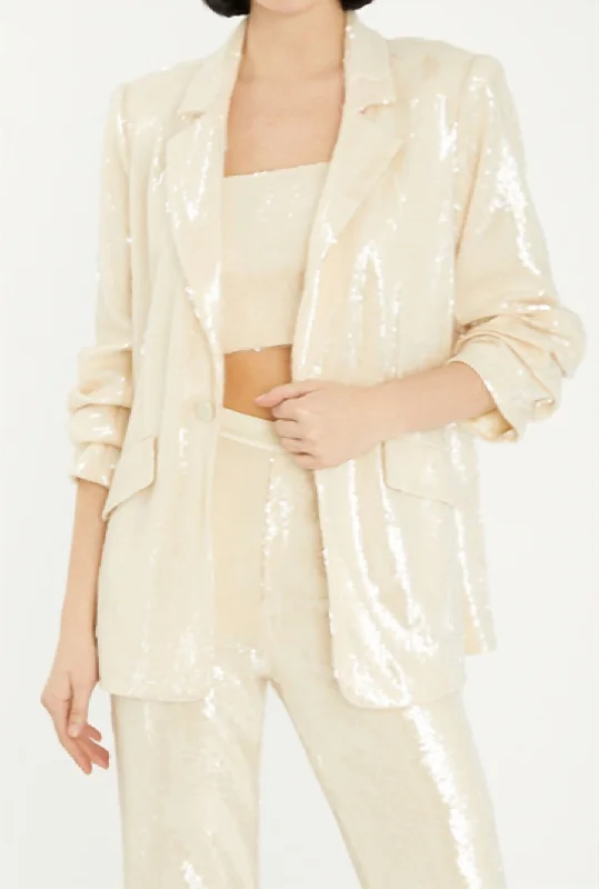 Kimmi Blazer In Alabaster Women's Warm Suit