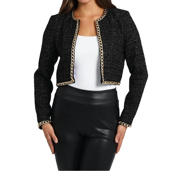 Lizzie Bolero Blazer In Black Women's Elegant Jacket