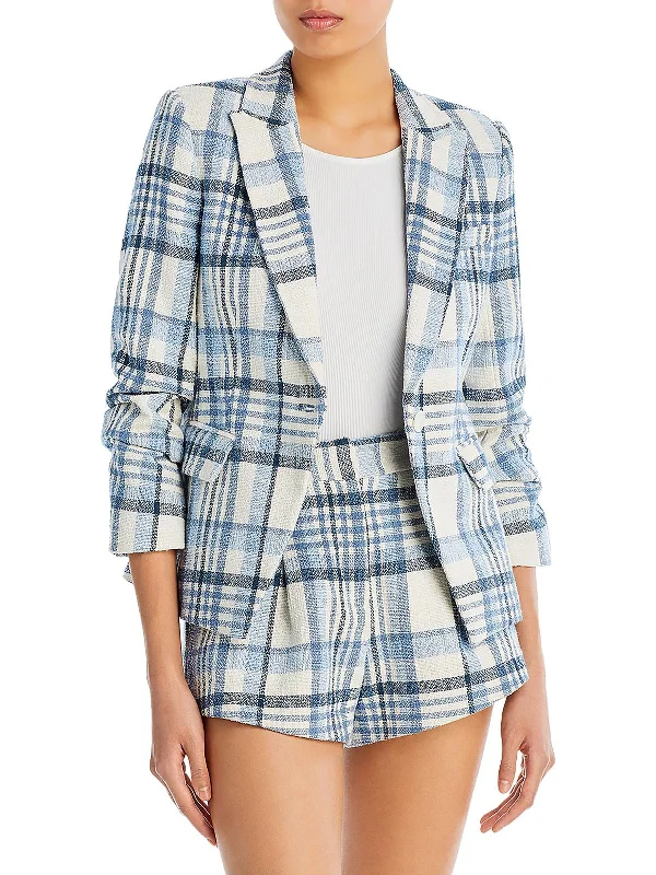 Ralph Womens Tweed Work One-Button Blazer Women's Classic Blazer