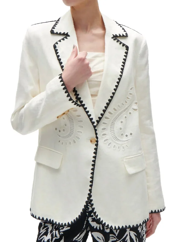 Robin Blazer In Chalk Women's Unique Blazer