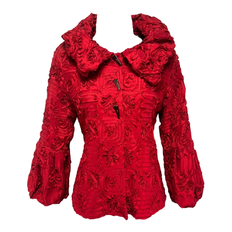 Rose Blazer By Ic By Connie K In Red, Size: S Women's Elegant Suit