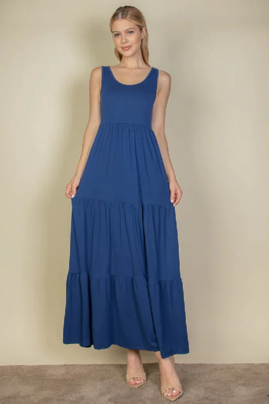 Solid Layered Hem Dress (CAPELLA) Tunics Solid Classic