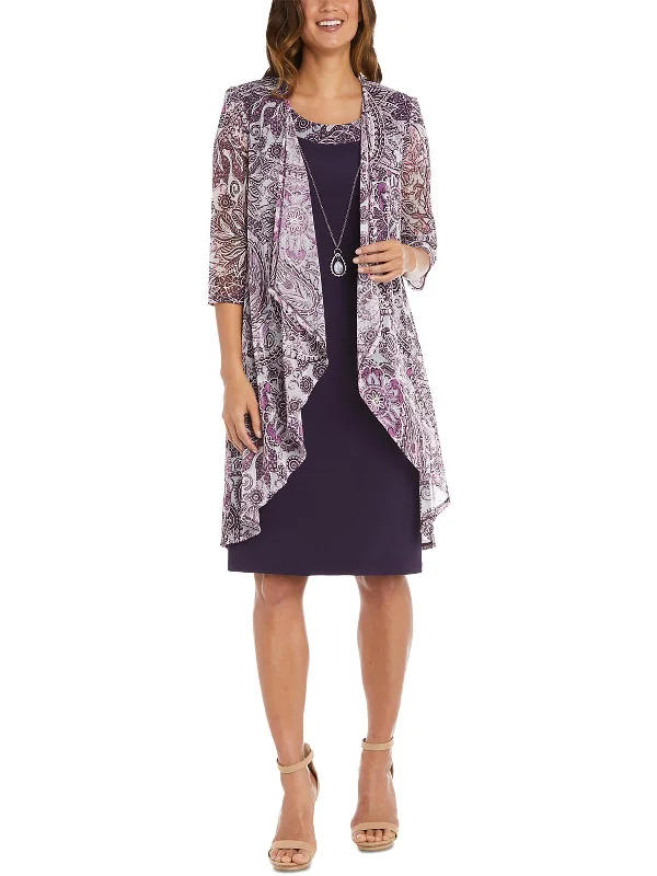 Womens Mesh Printed Duster Blazer Women's Custom Suit