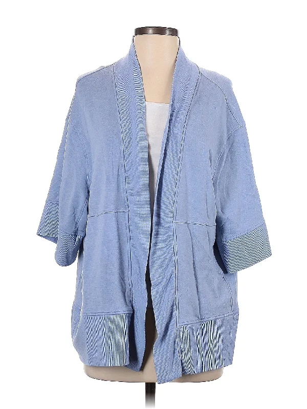 Cardigan Striped Floral Plaid